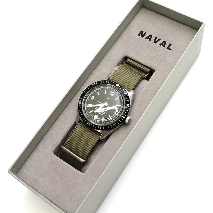 楽天市場】新品 NAVAL WATCH Produced by LOWERCASE 腕時計 カーキ 
