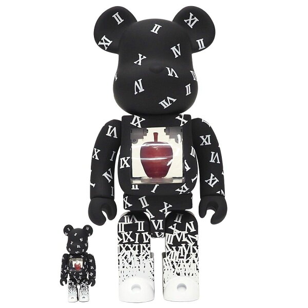 新品 SHAREEF × BE@RBRICK 100%&400% ベアブリック ブラック フィギュア シャリーフ メンズ 5MLA4RS/A0796S/LAN08/HM/LP/RR/SYM