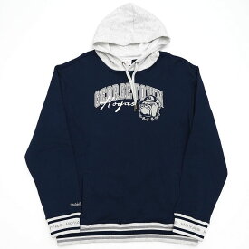 超美品 24SS Mitchell&Ness ジョージタウン大学 パーカー 【サイズ：L】 ネイビー/グレー ミッチェルアンドネス メンズ 5C2/D0504SH6/JPRI13/HM/SYM