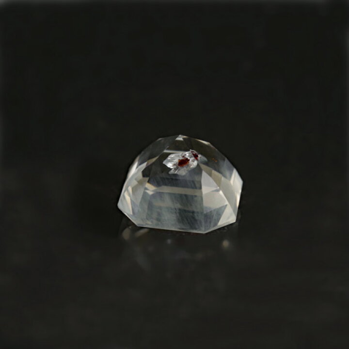 楽天市場】ガーネットインクォーツ 8.51ct ba-2221カットした無色透明 