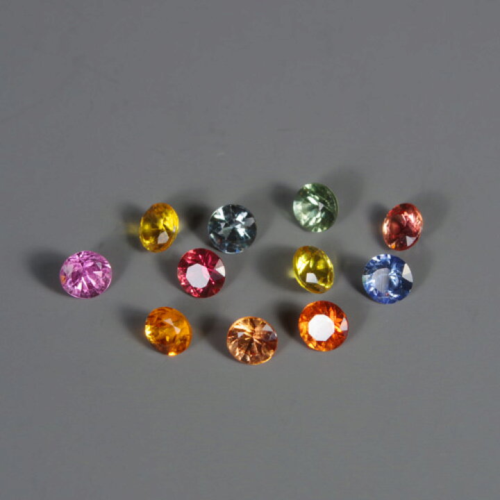 楽天市場】サファイア マルチパック 11石 計1.03ct bd-2684発色の 