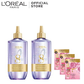 ヘアオイル 【送料無料】【ロレアル パリ公式】 ウォータートリートメント 洗い流す インバス トリートメント 水タイプ ウォータータイプ サラツヤ サラサラ まとまり 200ml×2本 ヘアオイルサンプル付