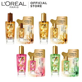 ヘアオイル 【送料無料】【ロレアル パリ公式】 エルセーヴ エクストラオーディナリー ヘアオイル ボトル＋詰め替えセット 本体 つめかえ 洗い流さないトリートメント アウトバス スタイリング ヘアケア