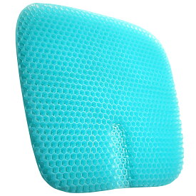 【楽天1位★レビュー4.56】クッション 椅子 腰サポート ゲルクッション ジェルクッション ハニカム 二重構造 無重力 座布団 特大 ラージ 車 オフィス 椅子用クッション 蒸れない カバー付き GelLight