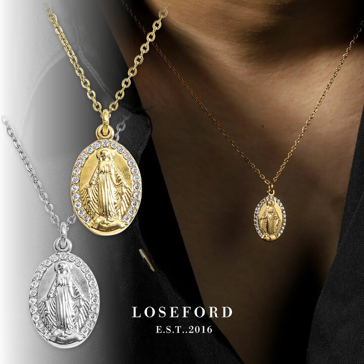 楽天市場】【LOSE FORD 公式】 316L メダイネックレス メダイ  