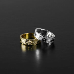 【LOSE FORD 公式】 ハワイアンリング メンズ リング メンズリング ハワイアンジュエリー ハワイアン 太陽 シルバーリング ゴールドリング シルバー ゴールド ペア シルバーアクセ 指輪 ステン