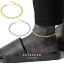 アンカーアンクレット メンズ レディース ゴールド シルバー チェーン シンプル ブレスレット兼用 プレゼント 誕生日 …