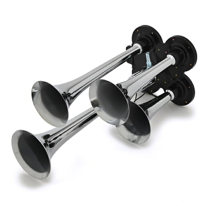 楽天市場 4連型 350mm 295mm 230mm 170mm 24v ヤンキーホーン エアーホーン バイク トラック 積載車 アメ車 デコトラ ハッカー ダンプ Lost G