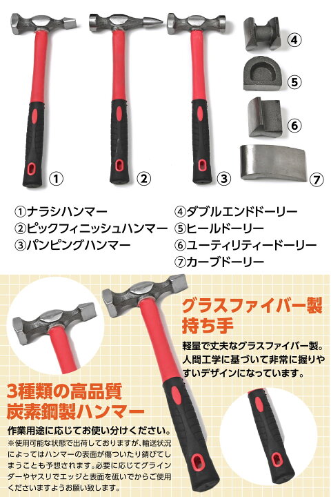 楽天市場】【クーポンで最大2000円OFF】 板金ハンマー 板金用ハンマー 