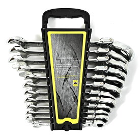 【クーポンで最大2000円OFF】 ギアレンチ 12本セット 首振り 8-22mm コンビネーションレンチ クイックラチェット ラチェットレンチ ラチェット 工具 DIY