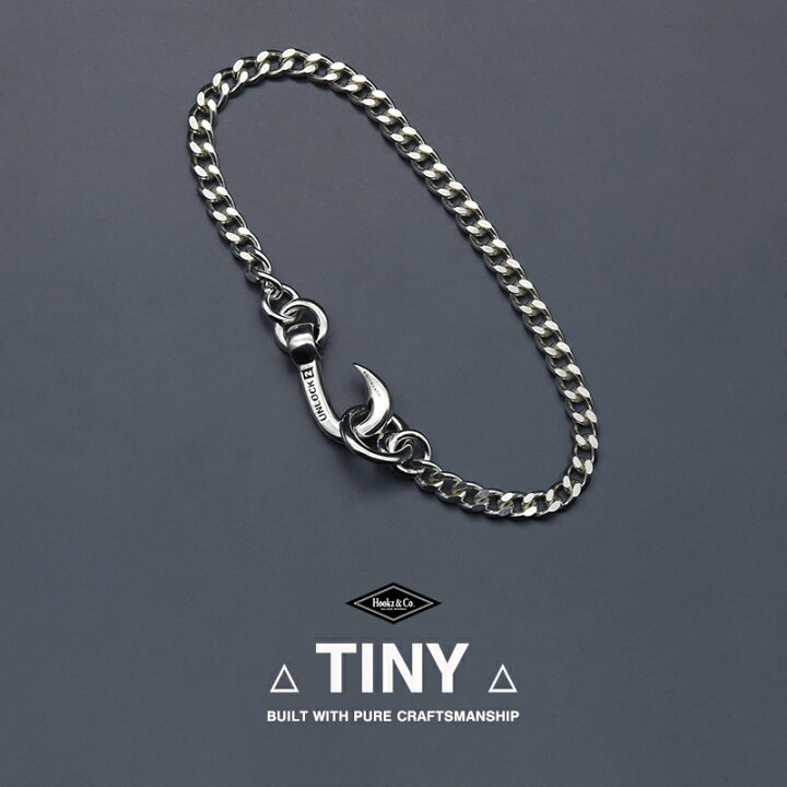 楽天市場】HOOKZ 釣り針ブレスレットTINYタイニー シルバー925 喜平 
