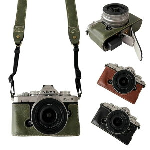 Nikon Zfc ��p �J�����P�[�X PU���U�[ �P�[�X �n�C�N�I���e�B ���U�[�n�[�t�P�[�X �y�� ���U�[�P�[�X ��ʊJ�� �����^�ѕ֗� �o�b�e���[�����\ �V�����_�[�X�g���b�v�t�� �J�����ی�P�[�X