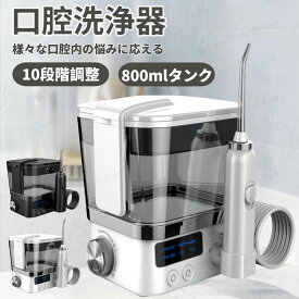 口腔洗浄機 電動 ジェットウォッシャー 口腔洗浄器 歯 ジェット 据え置き式 トゥースジェット しかん洗浄機 口腔洗浄機 10段調整 Type-C充電式 IPX7防水 大容量 歯間ジェット洗浄 口腔洗浄 歯茎ケア
