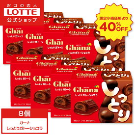 ＼40%OFF 売り切り／【ロッテ公式】ガーナ しっとりガトーショコラ 8箱 ｜ 在庫一掃 処分価格 アウトレット 数量限定 お買い得 在庫限り まとめ買い チョコ チョコレート お菓子 おやつ
