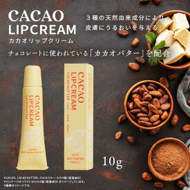 【ロッテ公式】CACAOリップクリーム | 無香料 無着色 アルコールフリー シリコーンフリー 石油系界面活性剤フリー 紫外線吸収剤フリー 天然由来 保湿成分 カカオ ギフト プレゼント 春 母の日