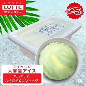 【ロッテ公式】アイスクリーム バラエティ パチパチメロンソーダフロート | アイス まとめ買い 濃厚 濃厚アイス 人気 おすすめ 大容量 業務用アイス 業務用アイスクリーム 2L おやつ レシピ