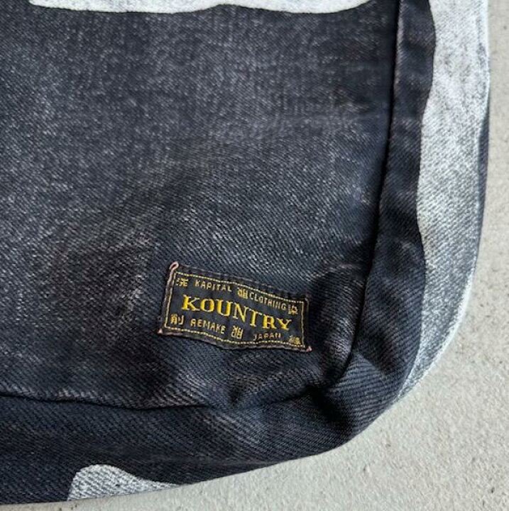 楽天市場】KAPITAL【キャピタル】14ozブラック×ブラックデニムBOOK BAG 