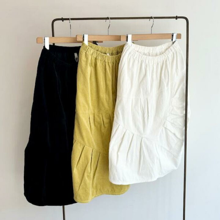 楽天市場】homspun【ホームスパン】【SALE】コーデュロイ切替スカート 