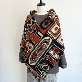 KAPITAL【キャピタル】 縮絨ウールAlaska-Raven HAPPYマフラー【送料無料】【レディース・メンズ】【ユニセックス】