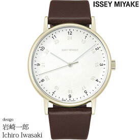 2000・1000・777・500円クーポン配布中!4/27迄!ISSEY MIYAKE イッセイミヤケ 腕時計 岩崎一郎 f エフ ホワイト/ブラウンレザー NYAJ007 Ichiro Iwasaki 安心の正規品 代引手数料無料 送料無料 あす楽 即納可能