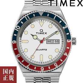 2000・1000・777・500円クーポン配布中!3/27迄!TIMEX タイメックス 腕時計 メンズ レディース Qタイメックス 38mm アイボリー/ネイビー/レッド TW2U61200 安心の正規品 代引手数料無料 送料無料 あす楽 即納可能