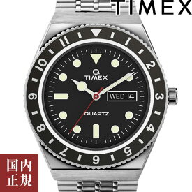 2000・1000・777・500円クーポン配布中!3/27迄!TIMEX タイメックス 腕時計 メンズ レディース Qタイメックス 38mm ブラック シルバー TW2U61800 安心の正規品 代引手数料無料 送料無料 あす楽 即納可能