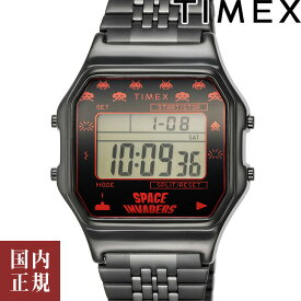 2000・1000・777・500円クーポン配布中!4/27迄!TIMEX タイメックス 腕時計 メンズ タイメックス80スペースインベーダー ブラック TW2V30200 安心の国内正規品 代引手数料無料 送料無料 あす楽 即納可能