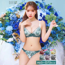 【11/8再販】ゴージャスフラワーパール 育乳脇高 ブラジャー&フルバックショーツ [三上悠亜着用]