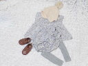 【BabyRito】チュニック ワンピース くすみパープル 小花柄 70cm 80cm ベビー服 女の子服 かわいい おしゃれ