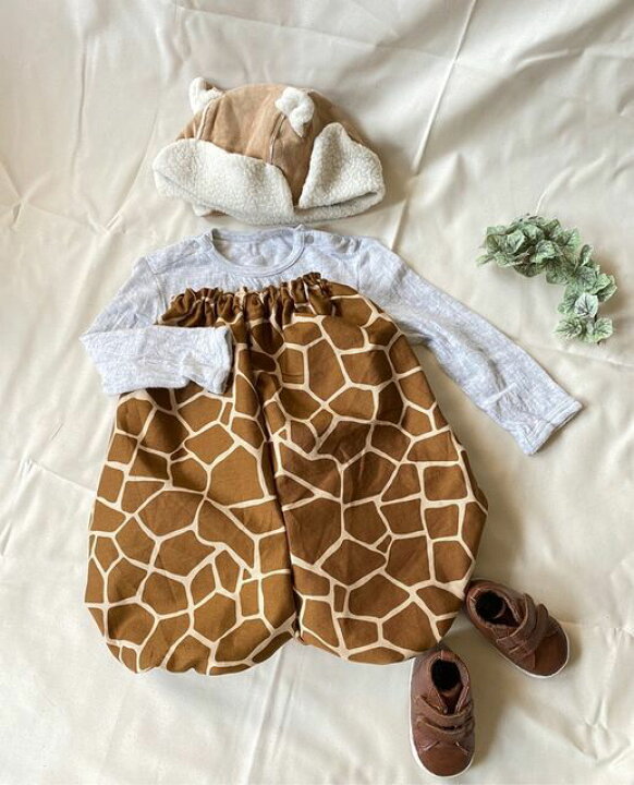 楽天市場 Babyrito ロング丈かぼちゃパンツ ジラフ キリン アニマル柄 かわいい 女の子服 男の子服 おしゃれ Louk Room Classic