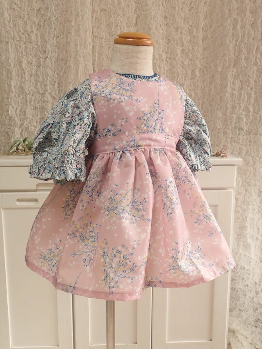 楽天市場 Baby Rito お食事エプロン エプロンドレス かすみ草 お食事スタイ ピンク 80cm 90cmかわいい おしゃれ ベビー服 女の子服 Louk Room Classic