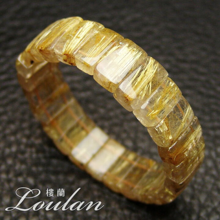 楽天市場】タイチンルチルクォーツ 天然石バングル 石サイズ約15.5×7mm 