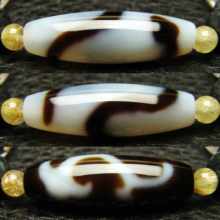 楽天市場】至純白地 白蛇天珠（約37.5mm） 如意天珠（約38.5mm 