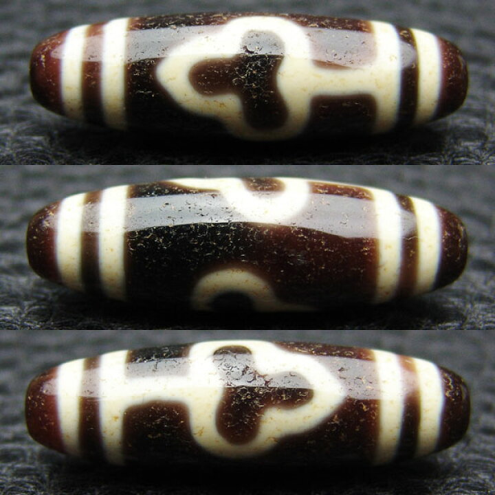 楽天市場】至純 三色天珠 菩提天珠 約37.5×11.5mm ◇特選◇ 【限定1点 