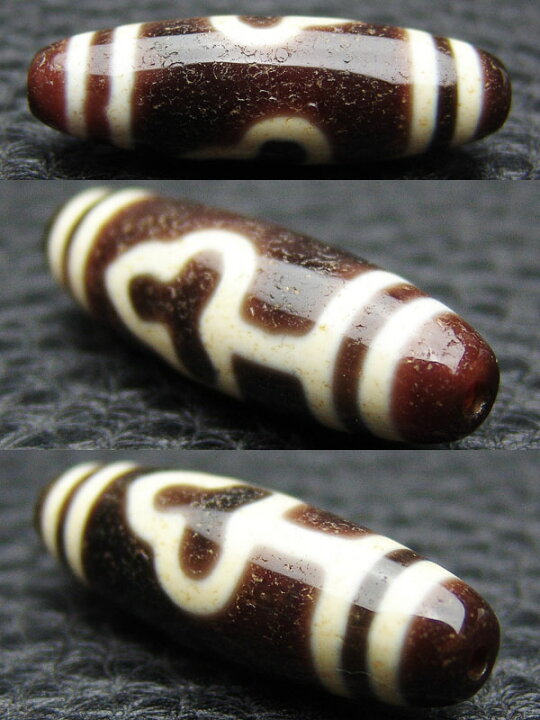 楽天市場】至純 三色天珠 菩提天珠 約37.5×11.5mm ◇特選◇ 【限定1点 