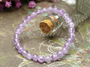 ミルキーラベンダーアメジスト6mmAAA【和龍ブレス 2100-06-124-0】天然石 パワーストーン ブレスレット