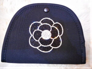 マスクケース マスク入れ マスク収納 キラキラ カメリア ポーチ 持ち運び 衛生的 マスク ギフト レディース プレゼント