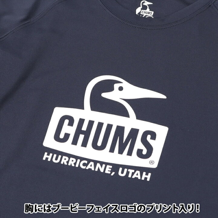 チャムス CHUMS スプラッシュ ブービーフェイス ロングスリーブ Tシャツ Splash Booby Face L/S T-Shirt  CH01-2280 (ラッシュガード、UVカット、長袖、ロンT)CHUMS(チャムス)ONLINE SHOP 東京ラウンジ バッグ・小物のお店