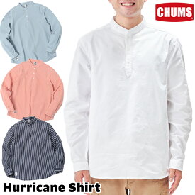 セール！チャムス / CHUMS ハリケーンシャツ Hurricane Shirt (バンドカラー、長袖、プルオーバー) CHUMS(チャムス)ONLINE SHOP