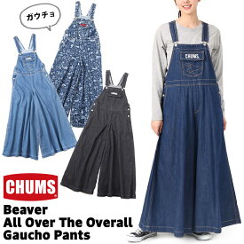 チャムス / CHUMS ビーバー オールオーバー ザ オーバーオール ガウチョパンツ Beaver All Over The Overall GauchoPants CH18-1289 (サロペット、オールインワン、フレアシルエット) CHUMS(チャムス)ONLINE SHOP