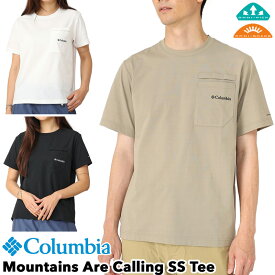 Columbia / コロンビア マウンテンズアーコーリングショートスリーブTシャツ Mountains Are Calling? SS Tee（Tシャツ、半袖シャツ、クルーネック、キャンプ、アウトドア、吸湿速乾、吸汗速乾、UPF30、紫外線カット）