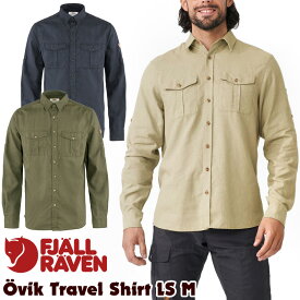 セール！フェールラーベン / FJALL RAVEN Ovik Travel Shirt LS M オービック トラベル シャツ ロングスリーブ 日本正規品 (長袖シャツ、ボタンシャツ） fjallraven