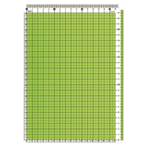 カラー方眼下敷 B5判 グリーン 共栄プラスチック CPK-B5-G
