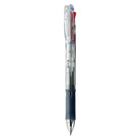 クリップオンスリム 4C 4色ボールペン0.7(黒・赤・青・緑) ゼブラ B4A5-C 油性ボールペン・多色ボールペン 軸色/透明