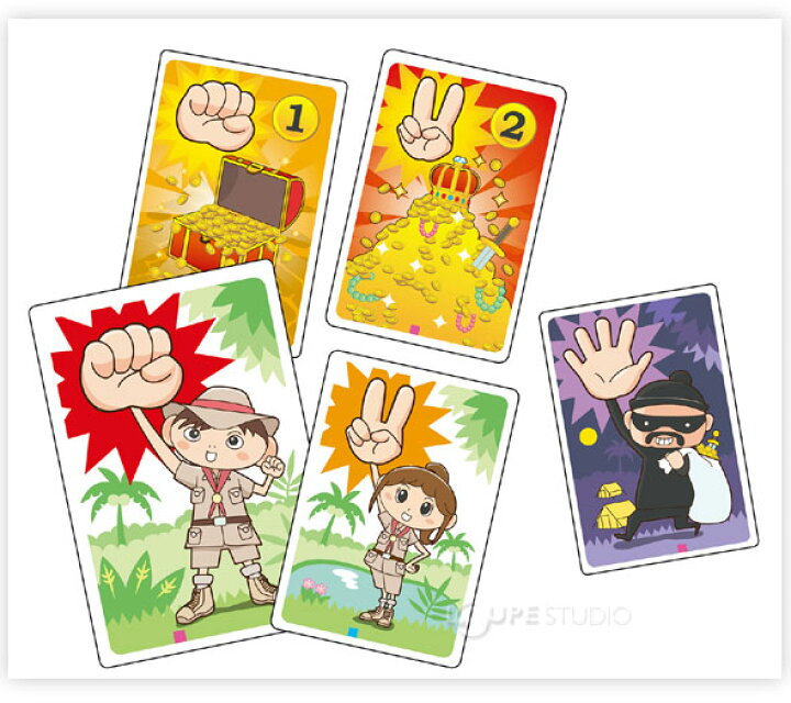 楽天市場 じゃんけん宝探し ジャングルの秘宝 カードゲーム おもちゃ 知育玩具 子供 キッズ 幼稚園 保育園 室内 ルーペスタジオ