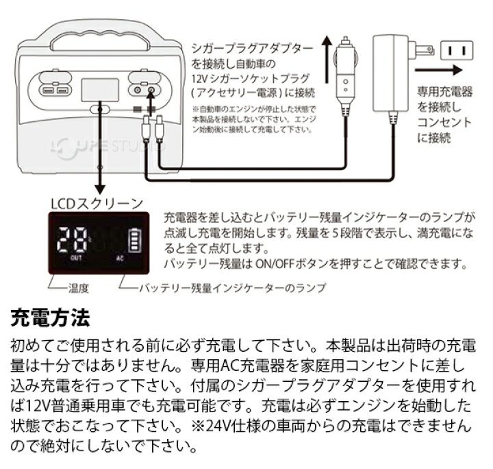 楽天市場】ポータブル電源 バッテリー充電 大容量 蓄電池 家庭用 携帯 