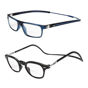 老眼鏡 クリック エグゼチューブ 度数1.5〜2.5 ネイビーブルー ブラック メガネ シニアグラス 近視 首掛け 男性 女性 プレゼント ギフト おしゃれ