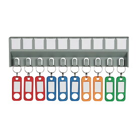 キーボックス用 キーハンガー キーホルダー セット 鍵 カール 防犯用品 共有 複数 管理 貴重品 保管 安全 賃貸物件 事務所 オフィス 学校 警備室 持ち運び