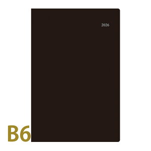 ダイゴー 手帳 2026年 1月始まり マンスリー アポイント appoint マンスリー+チャート B6対応 ブラック スケジュール帳 ビジネス手帳 プレゼント 就職祝い 新成人 男性 女性 令和8年 DAIGO