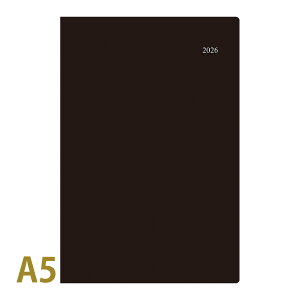 ダイゴー 手帳 2026年 1月始まり マンスリー アポイント appoint マンスリー+チャート A5対応 ブラック スケジュール帳 ビジネス手帳 プレゼント 就職祝い 新成人 男性 女性 令和8年 DAIGO
